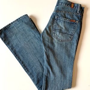 7 For All Mankind Distressed Bootcut Jeans